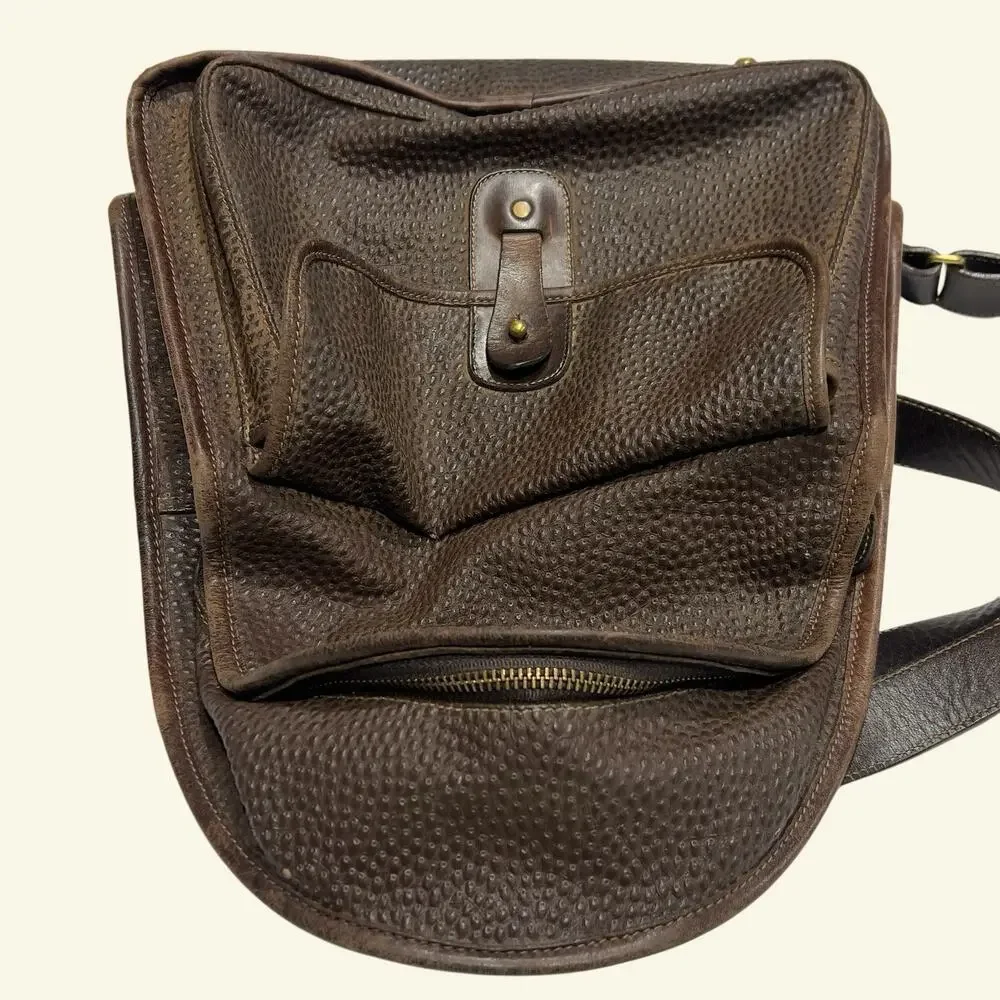 Vintage Ghurka Rucksack No 33 Brown Tumbled Leather Backpack Marley Hodgson USA